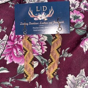 Hand beaded earrings